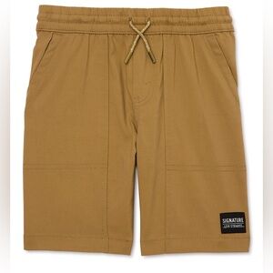 Signature by Levi Strauss Boys Tan Drawstring Shorts size M